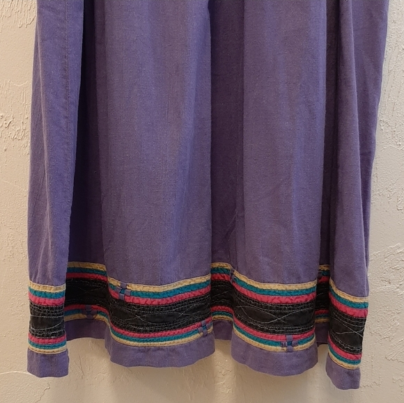 RARE Vintage 1970s S. Kumar Indian Cotton Smock Sun Dress XS/S - Picture 8 of 13